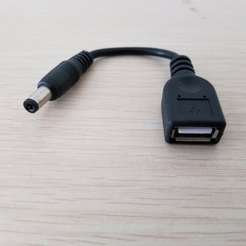 Adaptateur mâle cc 5.5mm x 2.1mm vers USB Type A câble d'alimentation d'extension femelle 12cm ► Photo 1/4