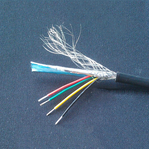 RVVP – fil de signal à 4 cœurs 4P 28awg, ligne de gaine de certification UL, ligne de contrôle de ligne de signal de 10m avec maille tissée tressée ► Photo 1/1