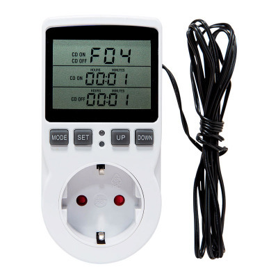 Thermostat numérique LCD, contrôleur de température, sortie avec minuterie, réglage de chauffage et de refroidissement ► Photo 1/6