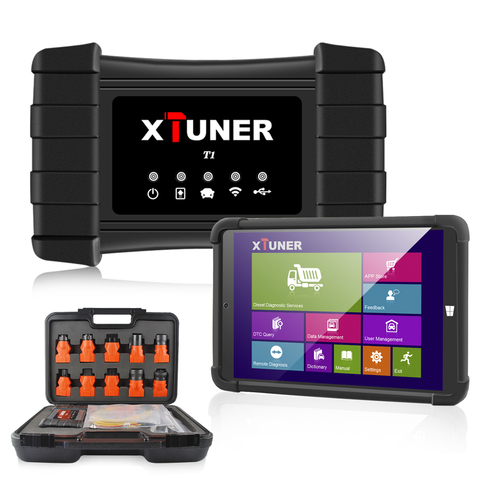 XTUNER – T1 HD outil de Diagnostic automatique pour camion robuste, Scanner avec Airbag, ABS, DPF, EGR, réinitialisation, OBD2, 2022 ► Photo 1/6