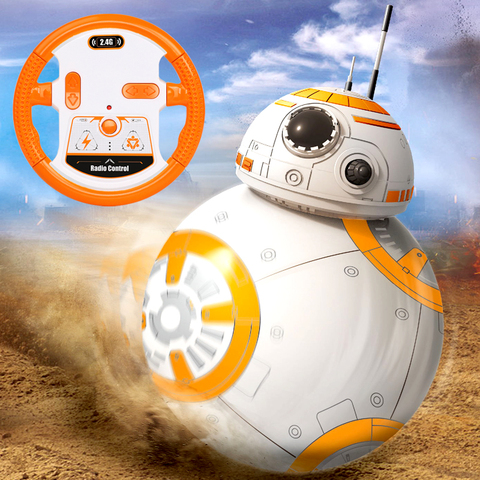 Expédition rapide BB-8 Boule Star Wars RC Figurine BB 8 Droïde Robot 2.4g Télécommande Intelligente Robot BB8 modèle Enfant Jouet Cadeau ► Photo 1/6