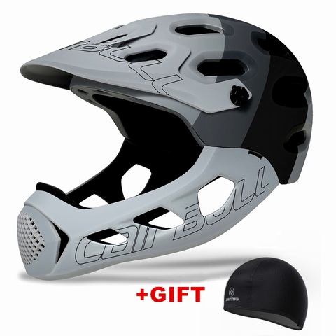 Casque BMX complet de cyclisme, vélo ou VTT, pour la descente de trail,modèle recouvert ultraléger, avec un moulage interne de montagne, ► Photo 1/6