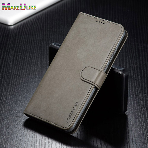 Étui portefeuille à rabat en cuir uni pour Xiaomi, compatible modèles Redmi 9, 9A, 8, 8A, 7, 7A, K20 Pro, 6 Pro, 6A ► Photo 1/6