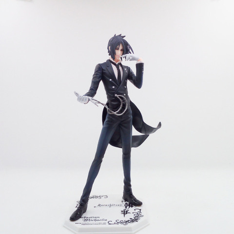 Figurine de dessin animé majordome noir, 20cm, Collection de modèles en PVC, poupée d'action, maître Cool ► Photo 1/6