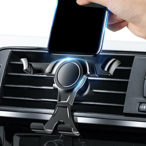 Support de téléphone de voiture à verrouillage automatique, Clip de ventilation, Support de montage sans gravité magnétique, Support de téléphone portable dans la voiture ► Photo 1/6