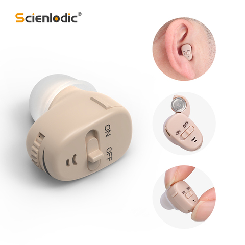 Mini appareil auditif numérique invisible, aide auditive pour les personnes sourdes/âgées, perte d'audition modérée à grave ► Photo 1/6