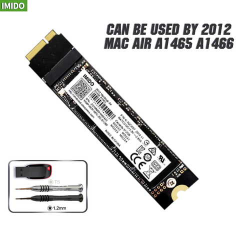 Nouveau 64GB 128GB 256GB 512GB 1 to 2 to SSD pour 2012 Macbook Air A1465 A1466 Md231 Md232 Md223 Md224 disque SSD MAC ► Photo 1/6