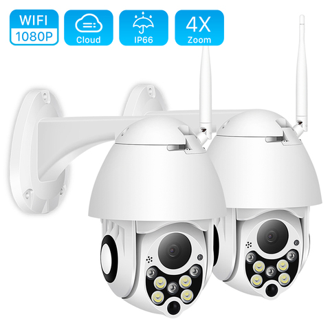 BESDER – caméra de surveillance dôme extérieure PTZ IP Wifi Cloud hd 1080P, dispositif de sécurité domestique sans fil, avec Zoom numérique x4 et protocole P2P ► Photo 1/6