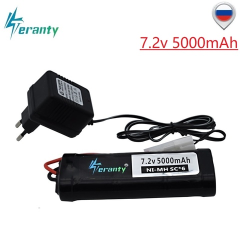 Mise à niveau 5000mAh / 3500mah 7.2V Ni-MH batterie avec prise Tamiya 7.2v chargeur SC * 6 cellules NiMH batterie pour RC contrôle voiture jouets ► Photo 1/6