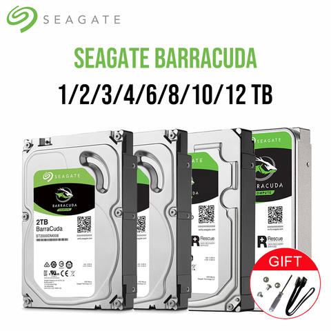 Seagate-disque dur interne HDD, 3.5 pouces, sata 3 to, 6 to, 8 to, 10 to, 12 to, avec capacité de 1 to, 2 to, 3 to, 4 to ► Photo 1/6