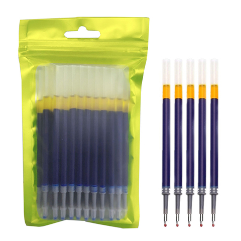 Recharges de stylos à bille pour Gel, 50 pièces/lot, tiges de recharge pour Signature, stylos de grande capacité pour fournitures scolaires et de bureau ► Photo 1/6