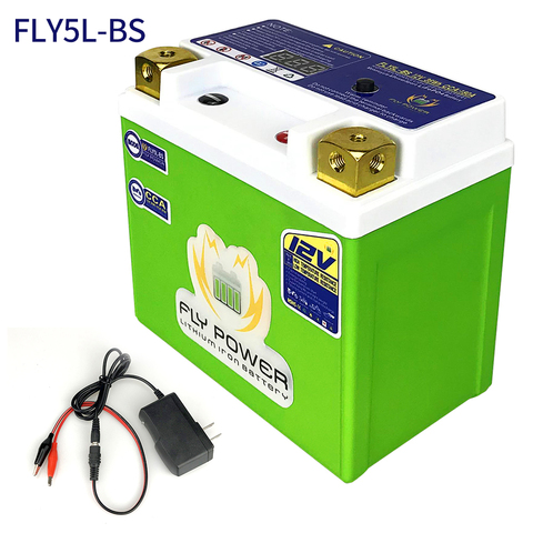 Batteries Lithium-ion LiFePO4, 12V, 36wh, CCA, 180a BMS, Lithium-fer-Phosphate, pour Scooter, remplacement FLY5L-BS ► Photo 1/6