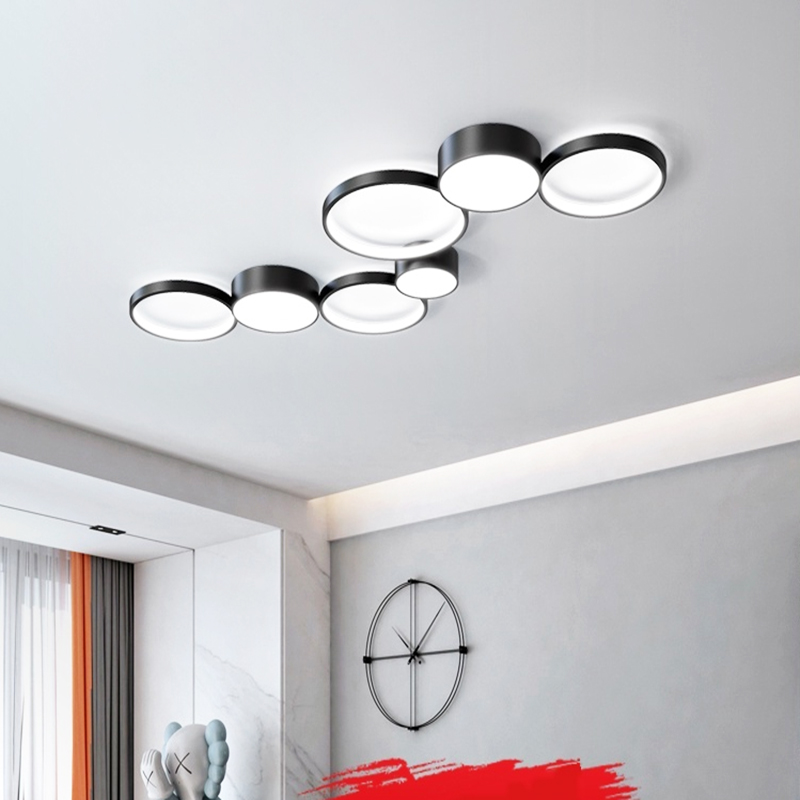 Plafonnier LED au design nordique moderne, luminaire décoratif de plafond, idéal pour un salon, une chambre à coucher, un restaurant ou un hôtel, vente directe d'usine ► Photo 1/6