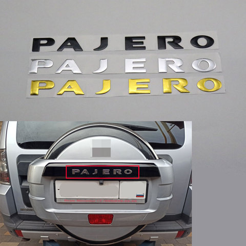 Badge Logo pour Mitsubishi Pajero, plaque signalétique avec lettres, pour coffre arrière Pajero, V31, V32, V33, nouveau ► Photo 1/6