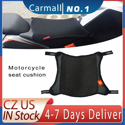 Housse de siège de moto, 1 pièce, coussin en maille 3D, respirant, antidérapant, pour cyclomoteur ► Photo 1/6