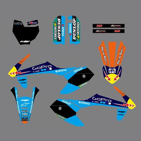 Pour KTM SX50 2016 2017 2022 SX 50 2016-2022 Graphique Personnalisé Autocollant MX Stickers Kit Enveloppes de Véhicule ► Photo 1/1