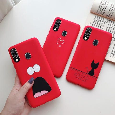 Pour Samsung A40 housse de protection dessin animé doux mignon Silicone étui de téléphone pour Samsung Galaxy A40 A 40 Galaxy ya40 A405 SM-A405F A405F étuis ► Photo 1/6