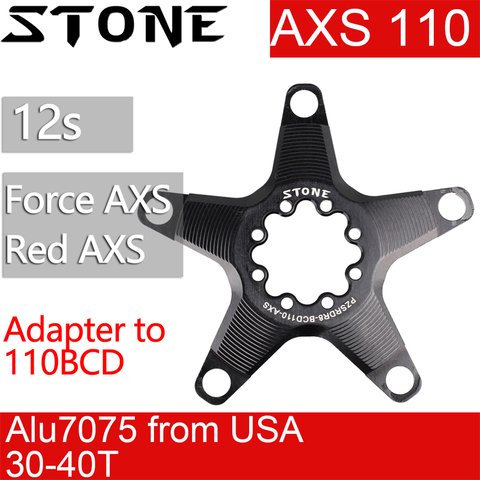 Adaptateur de chaîne Stone AXS Spider 110 BCD 5 bras pour Sram Force Red axes vélo de route, 12 S 12 vitesses ► Photo 1/6