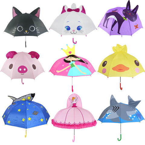 Parapluie 3D dessin animé pour enfants | Mignon, Animation, créatif à Long manche, modélisation des oreilles, parapluie pour enfants, garçons et filles, livraison gratuite ► Photo 1/6