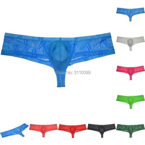 Sous-vêtements effrontés transparents pour hommes Tan maillots de bain Bikini boxeurs coupe brésilienne ► Photo 1/6