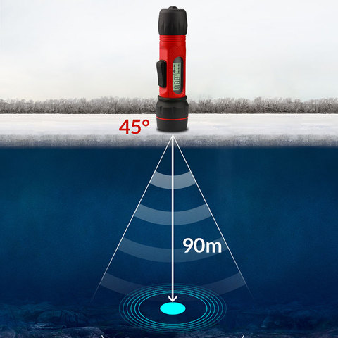 Erchang-sondeur avec poignée numérique, détecteur de poisson, 100M de profondeur, Portable et étanche, pour pêche sur glace en hiver ► Photo 1/6