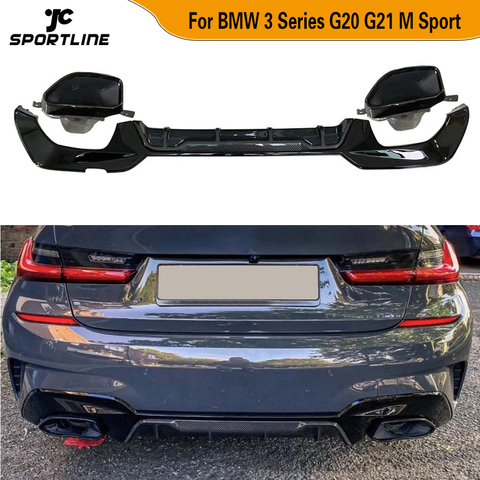 Lame de pare-choc arrière en Fiber de carbone, protection pour voiture, BMW série 3, G20 G21 Sport M320i M330i, 2022 - 2022 ► Photo 1/6