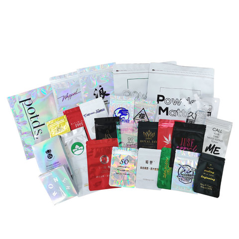 Logo personnalisé par estampage à chaud et conception Simple pour une sensation tactile de couleur, sacs en Stock, MOQ 1000 pièces ► Photo 1/6