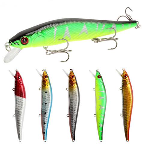 1 pièce/lot de leurres de pêche Minnow de 14 cm/ 23g, appâts durs Wobbler, Crankbaits, leurre artificiel ABS pour le bar, le brochet ► Photo 1/6