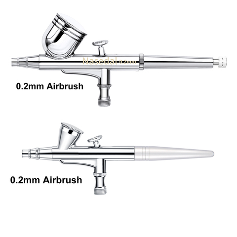 Kit de pulvérisateur aérographe double Action 0.2MM, déclencheur pour peinture et artisanat d'art, bricolage 0.2MM ► Photo 1/3