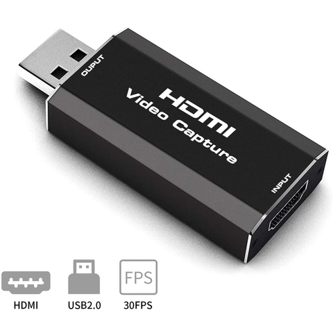 Boîtier d'enregistrement et diffusion en direct sur carte d'acquisition USB 2022, HDMI, pour jeux vidéo en direct, caméscope DVD, caméra HD, PS4, 2.0 ► Photo 1/6