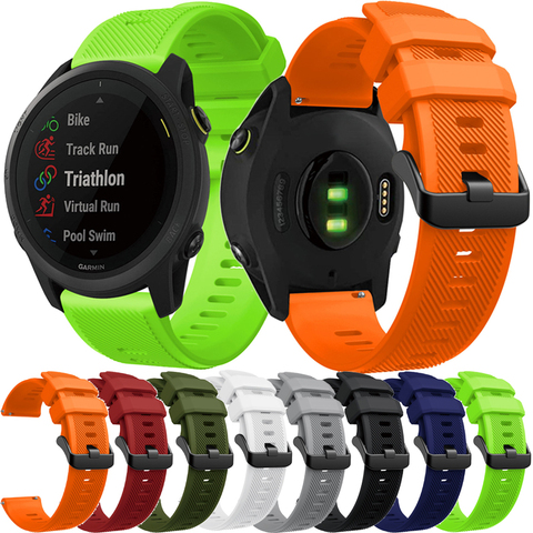 Bracelet de sport en silicone pour Garmin Forerunner 745, 22mm, à dégagement rapide, pour Forerunner 745 GSP, ceinture ► Photo 1/6