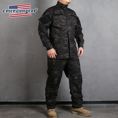 Emersongear étiquette bleue Combat tactique R6 uniforme chemise et pantalon ensemble champ BDU assaut uniforme militaire armée formation vêtements ► Photo 1/6