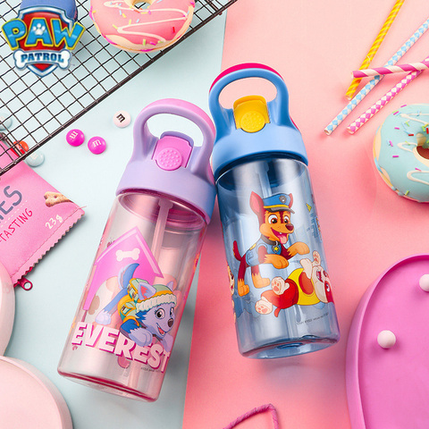 Paw patrol – bouteille en Tritan pur pour enfants, tasse à ventouse avec poignée, Portable, pour le sport, jouet, cadeau, 500ml ► Photo 1/6