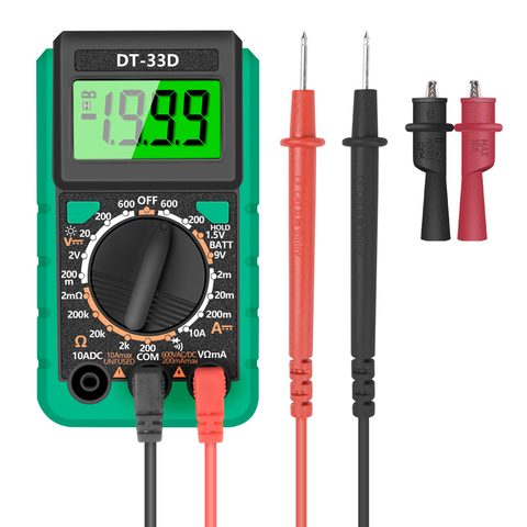 HANDSKIT – multimètre numérique professionnel plage automatique tension AC/DC Flash grand écran testeur voltmetre ampèremètre testeur multimetre digital professionel multimètre testeur electrique multimetre ► Photo 1/6