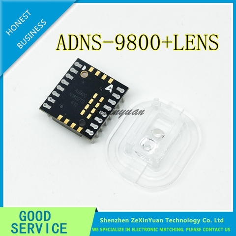 Capteur A9800 dip 16 ADNS-9800 + ADNS-6190-002 avec nouvel objectif optique, nouveau et ORIGINAL ADNS9800 ► Photo 1/3