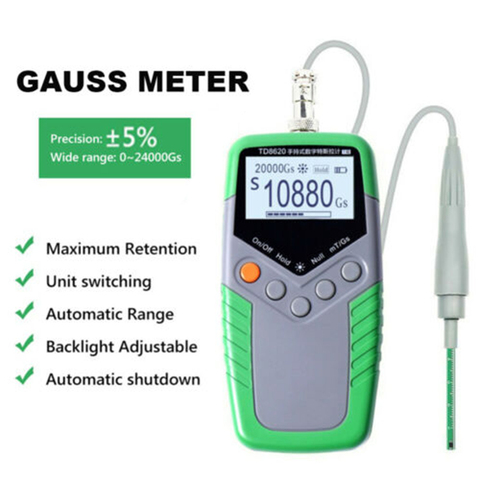Gauss – mesureur numérique Tesla portatif à aimant Permanent, 5% de précision ► Photo 1/6