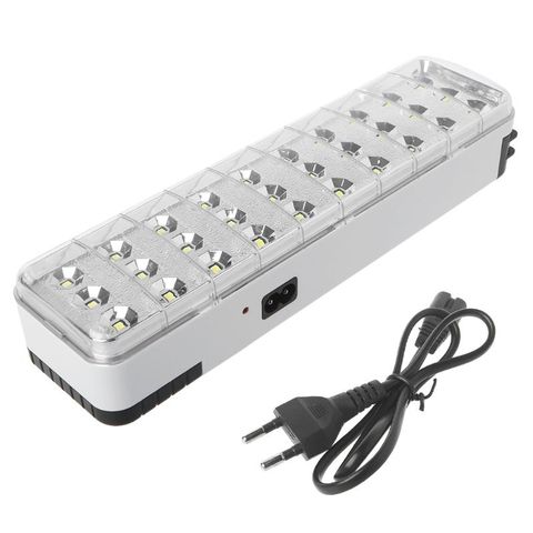 Lampe de sécurité à 30LED, Rechargeable, multifonction, 2 modes, pour usage domestique ou extérieur, 110/220V ► Photo 1/6