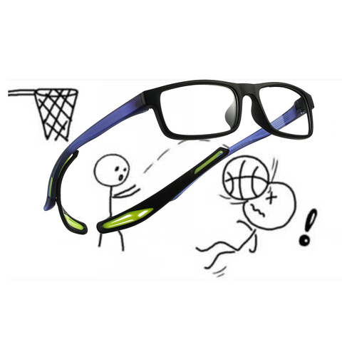 Lunettes optiques tr90 lunettes à monture | Monture de lunettes pour hommes, lunettes de sport, Football, transparent, prescription de myopie, lunettes à monture ► Photo 1/6