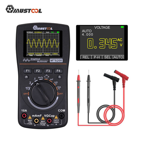 Multimètre graphique Intelligent d'oscilloscope numérique de mutabouret 2 en 1 MT8028 HD avec l'écran couleur de 2.4 pouces pour l'essai électronique ► Photo 1/6
