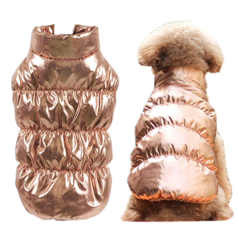 Gilet d'hiver pour animaux de compagnie, tenue en molleton pour chiens, tenue pour chiots, vêtements chauds pour chiens de tailles moyennes et grandes, 8 couleurs, coupe-vent ► Photo 1/6