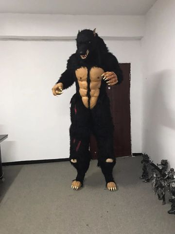 Costume de cosplay loup homme à 2.5 mètres pour les vraies personnes, costume pour grand événement, accessoires de film anime ► Photo 1/1