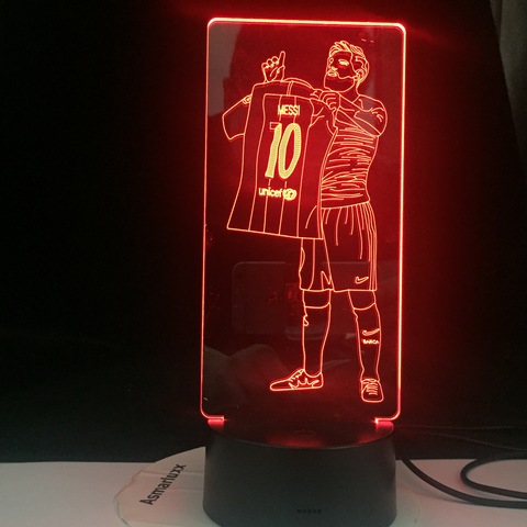Veilleuse Led en 3d avec 10 figurines, Anime de Football, luminaire décoratif pour la maison, veilleuse, cadeau de Football ► Photo 1/6