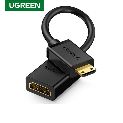 Ugreen Mini adaptateur HDMI Mini HDMI vers HDMI câble adaptateur 4K Compatible pour framboise Pi ZeroW caméscope ordinateur portable HDMI Mini adaptateur ► Photo 1/6