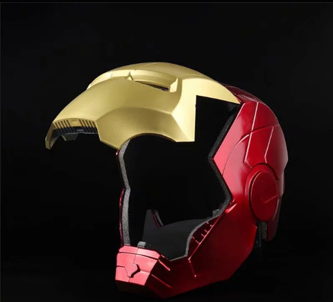 Marvel Avengers fer homme casque Cosplay 1:1 lumière Led Ironman masque PVC figurine jouets ► Photo 1/6