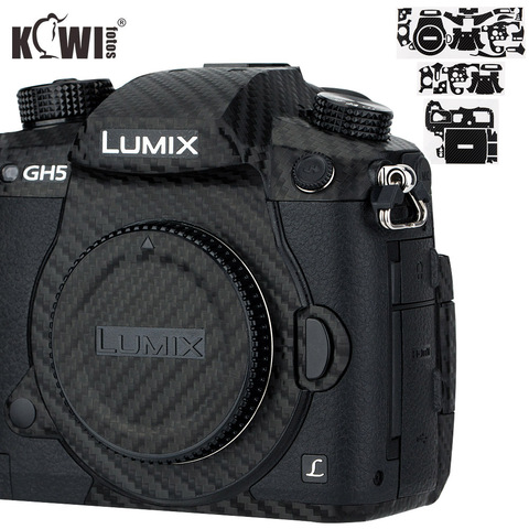 Kiwi anti-rayures caméra corps couverture peau protecteur pour Panasonic Lumix DC-GH5 GH5 caméra anti-dérapant 3M autocollant Film en Fiber de carbone ► Photo 1/6