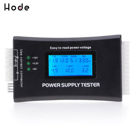 Testeur d'alimentation PC écran LCD numérique 20/24 broches, vérification rapide de l'alimentation bancaire, mesure de puissance, outils de Diagnostic ► Photo 1/4