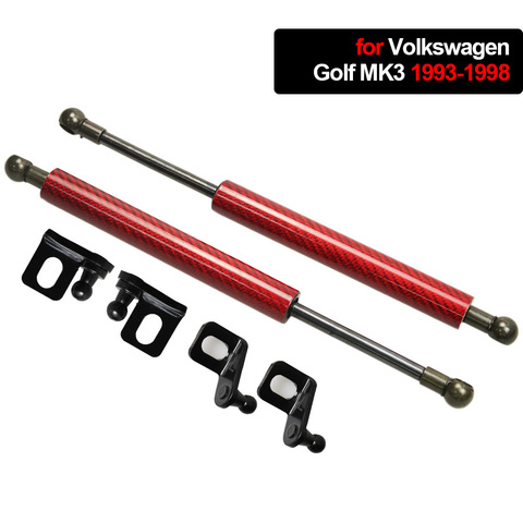 Pour Volkswagen Golf MK3 1993-1998 2x capot avant capot modifier les entretoises à gaz fibre de carbone ascenseur Support amortisseur ► Photo 1/6