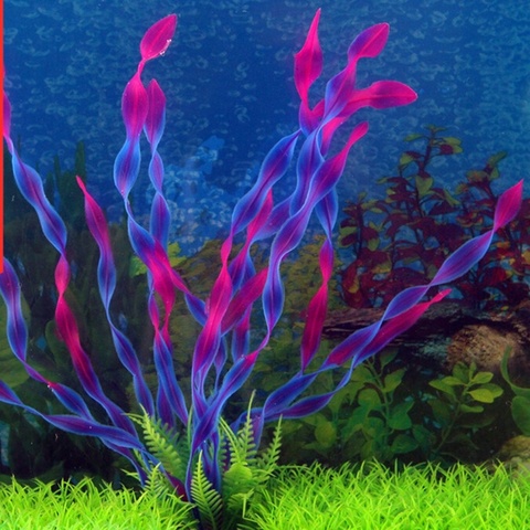 Plantes aquatiques artificielles en plastique, 1 pièce, décorations pour Aquarium, Aquarium, Aquarium, Aquarium, décorations de fleurs ► Photo 1/6