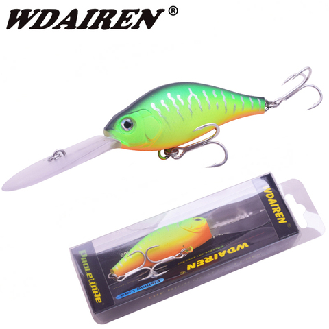 WDAIREN plongée Profonde Flottant De Pêche Leurre 10.5 cm 15g Pesca Crochets Poissons Wobbler S'attaquer Crankbait Artificielle Japon Dur Appât WD-525 ► Photo 1/6