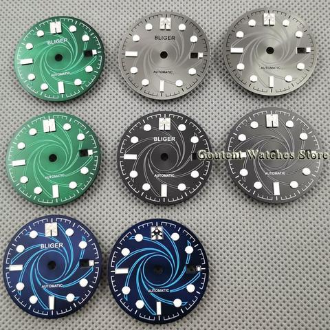 Cadran de montre lumineuse stérile 31mm adapté à ETA 2836 2824, mouvement Miyota 8205 8215 821A,Mingzhu DG2813 3804 Seagull ST1612, nouveau ► Photo 1/6